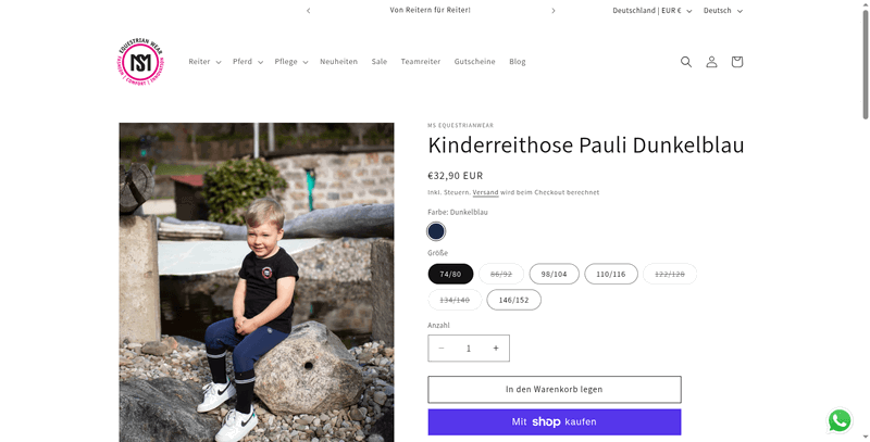 ms-equestrianwear Screenshot