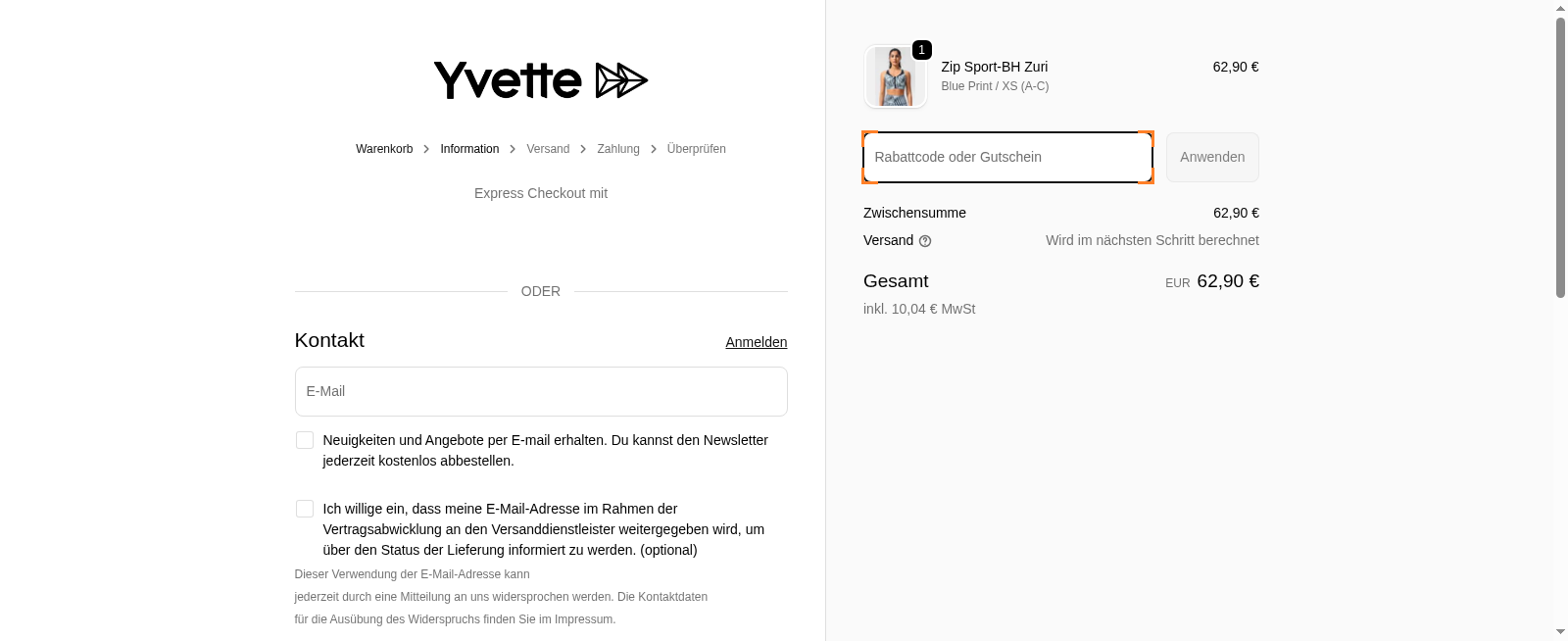 Yvette Sports Screenshot