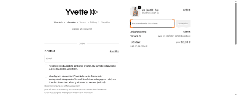 Yvette Sports Screenshot