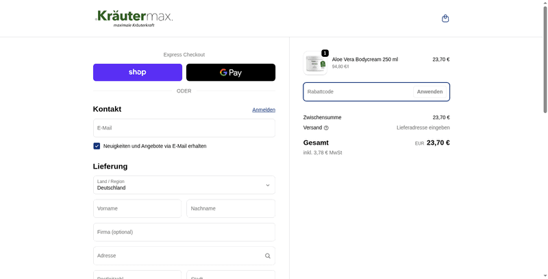 Kräutermax Screenshot