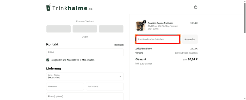 Trinkhalme Screenshot