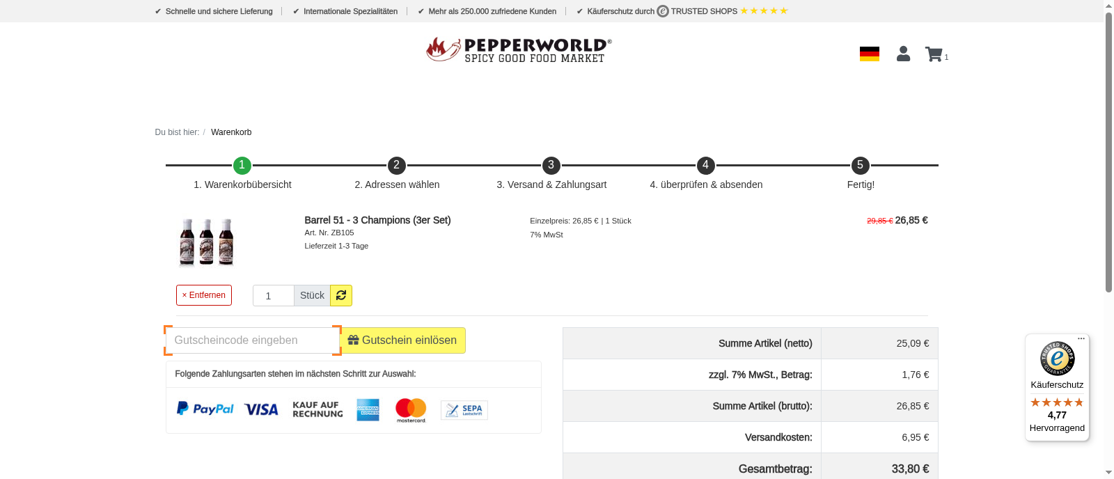 Pepperworld Hot Shop Screenshot