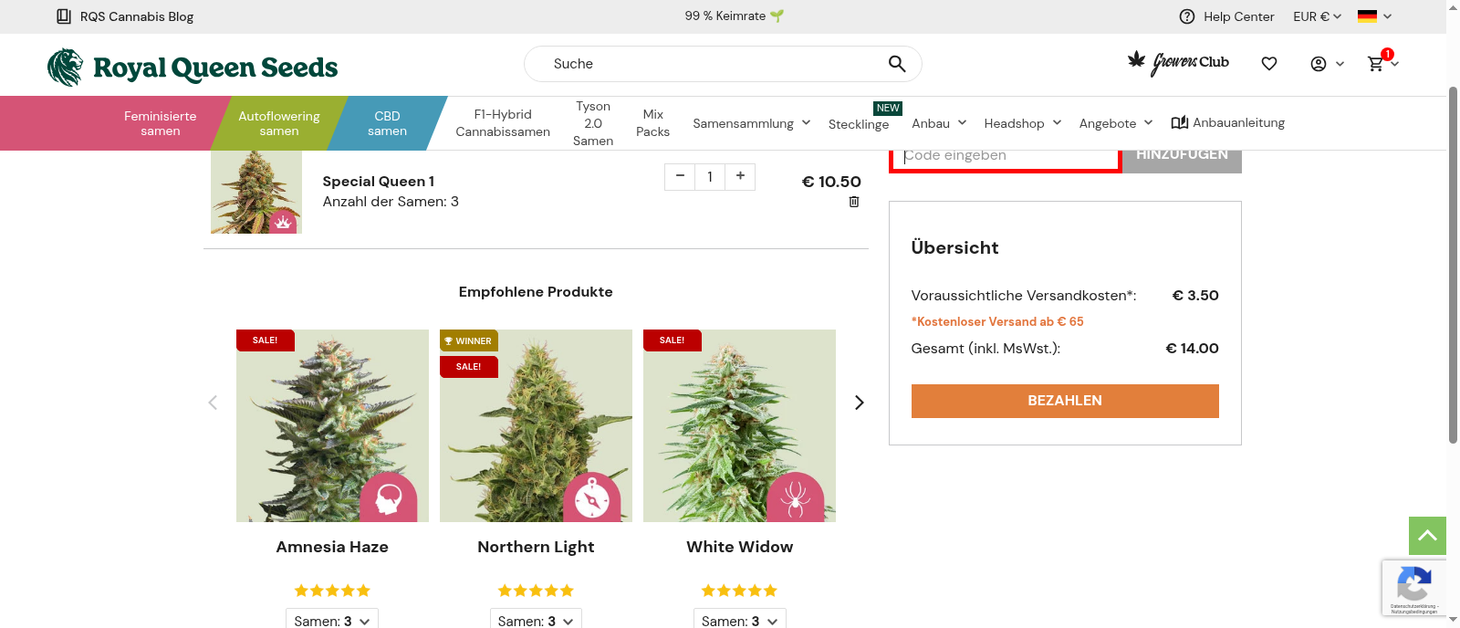 Royal Queen Seeds Screenshot