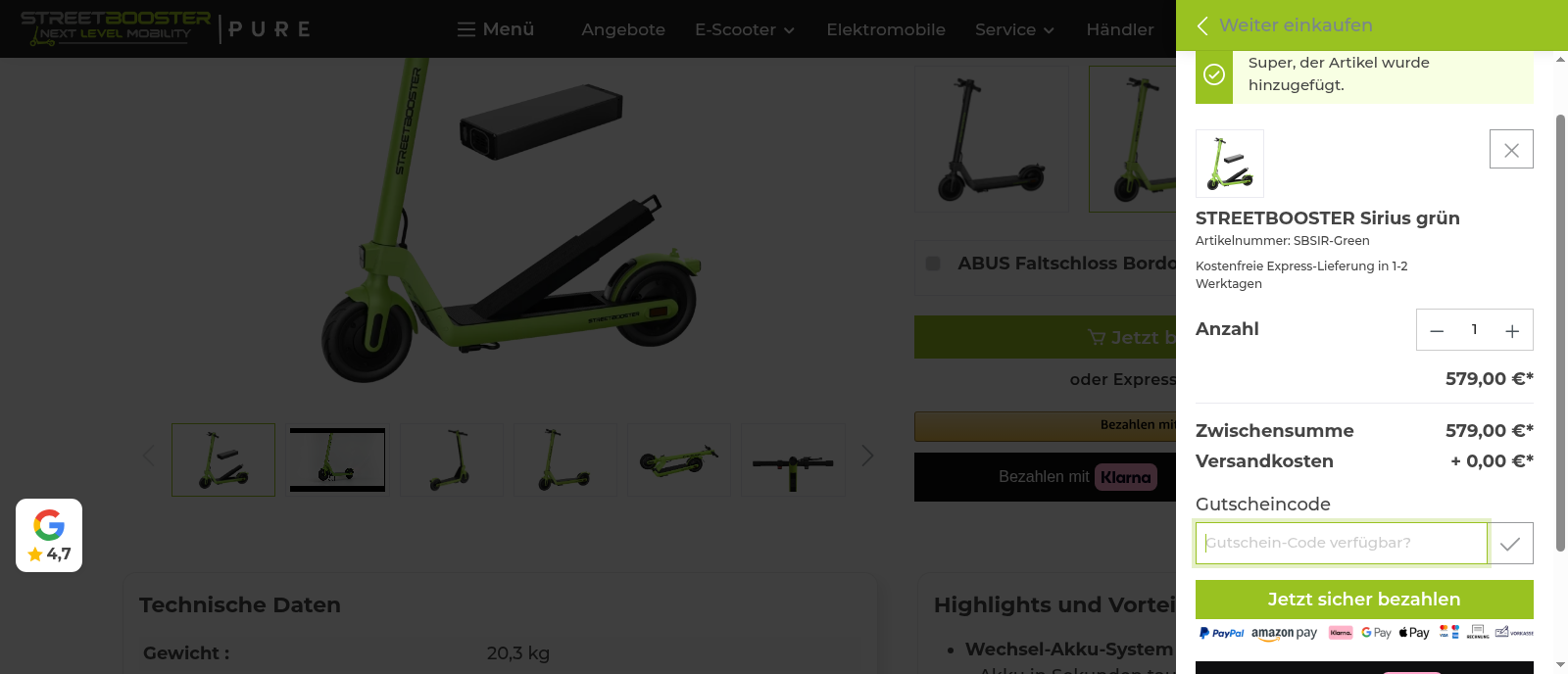 StreetBooster Screenshot