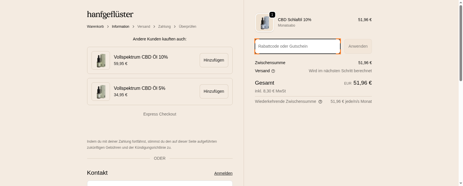 Hanfgeflüster Screenshot