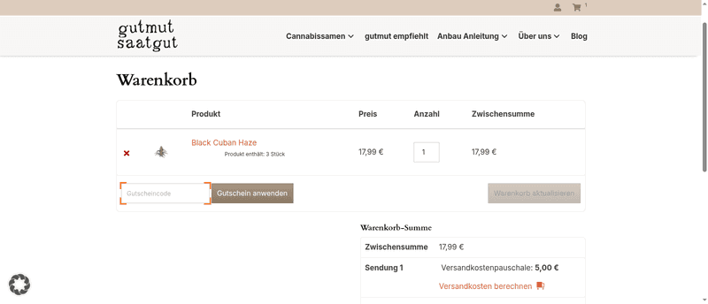 Gutmut Saatgut Screenshot