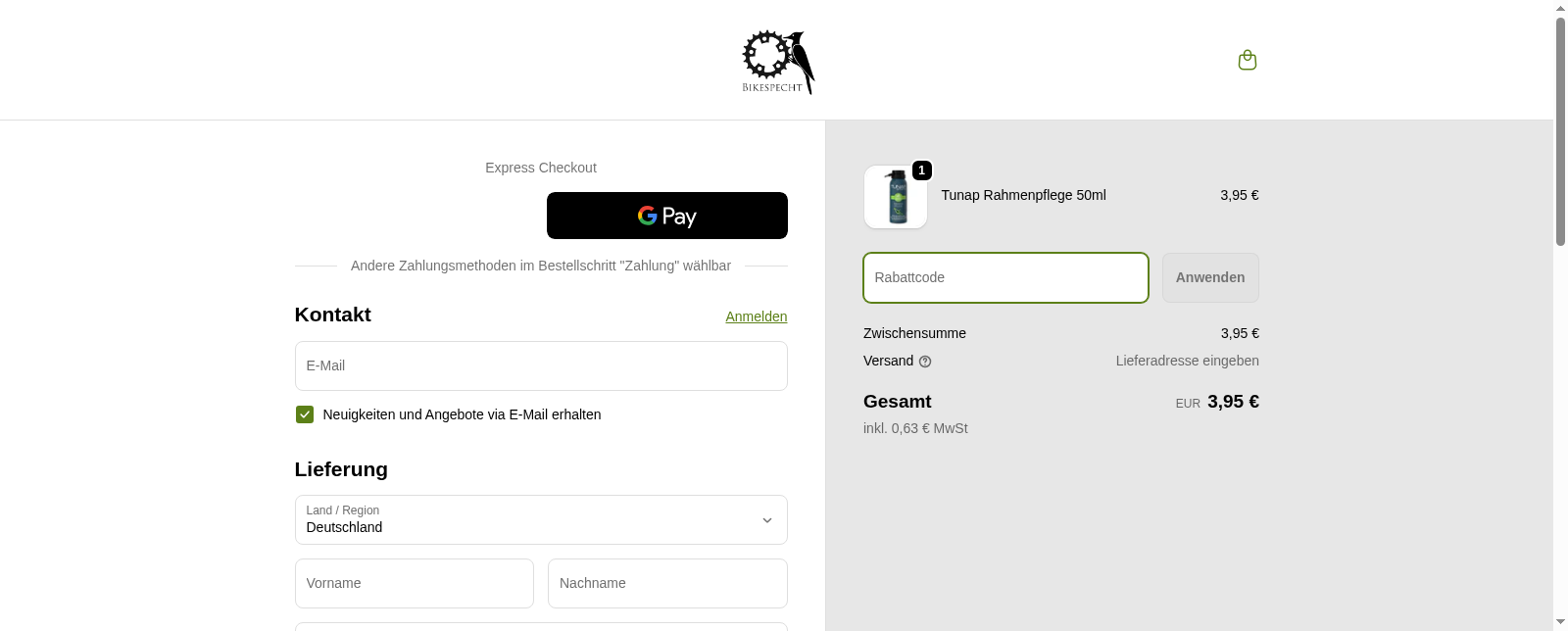 Bikespecht Screenshot