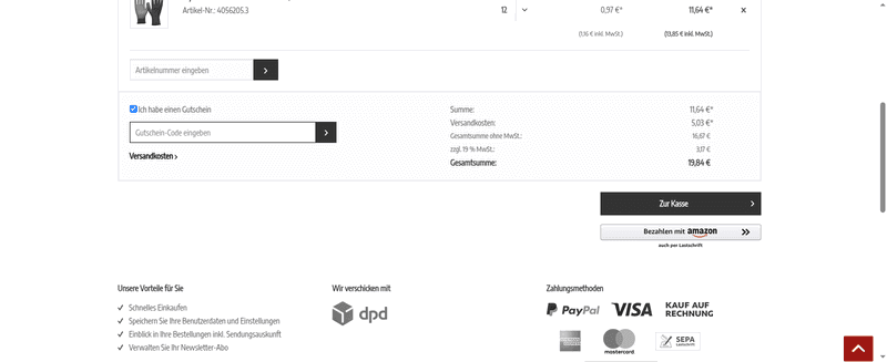 inba Arbeitsschutz Screenshot