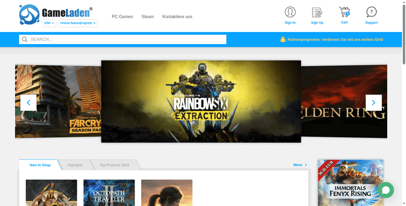Gameladen Screenshot
