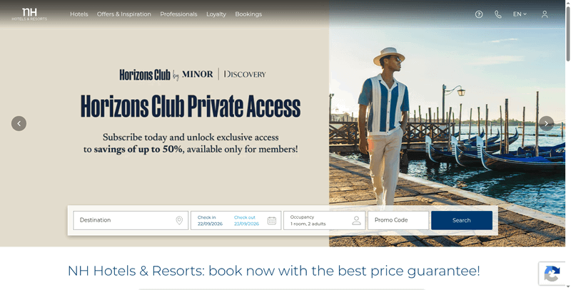 Minor Hotels Startseite