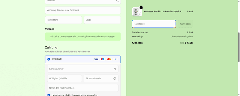 Fototassen Screenshot