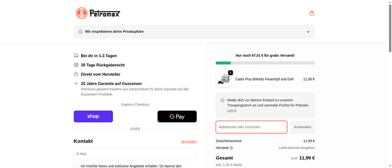 Petromax Screenshot