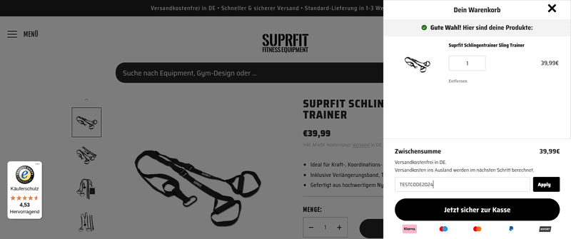 Suprfit Screenshot