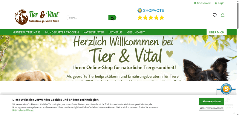 Tier und Vital Screenshot