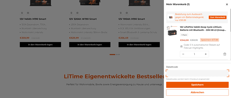 LiTime Screenshot