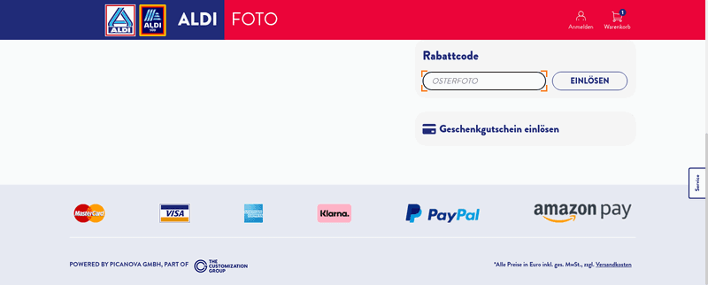 ALDI Foto Screenshot
