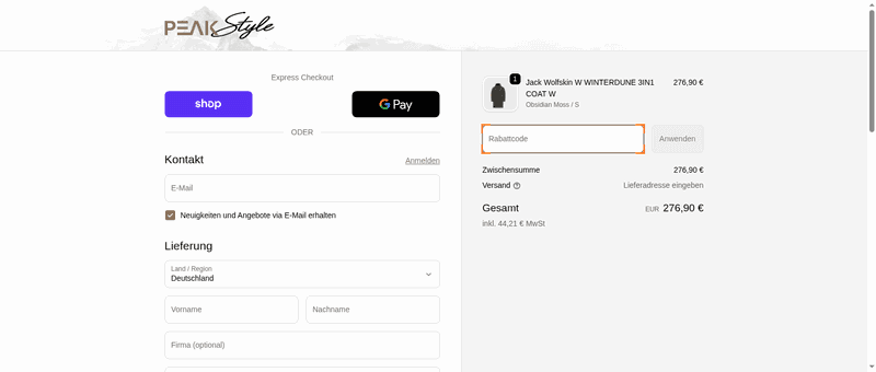 PeakStyle Screenshot