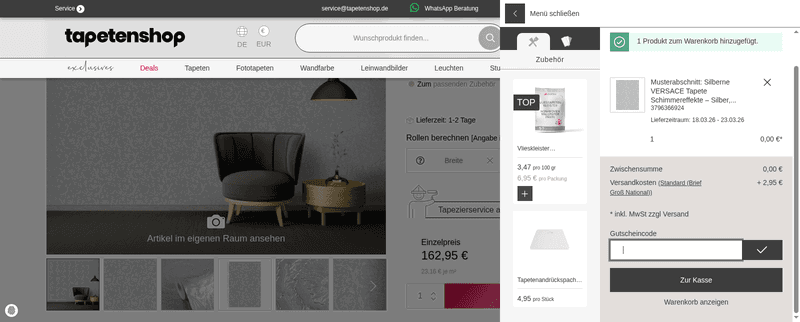Tapetenshop Screenshot