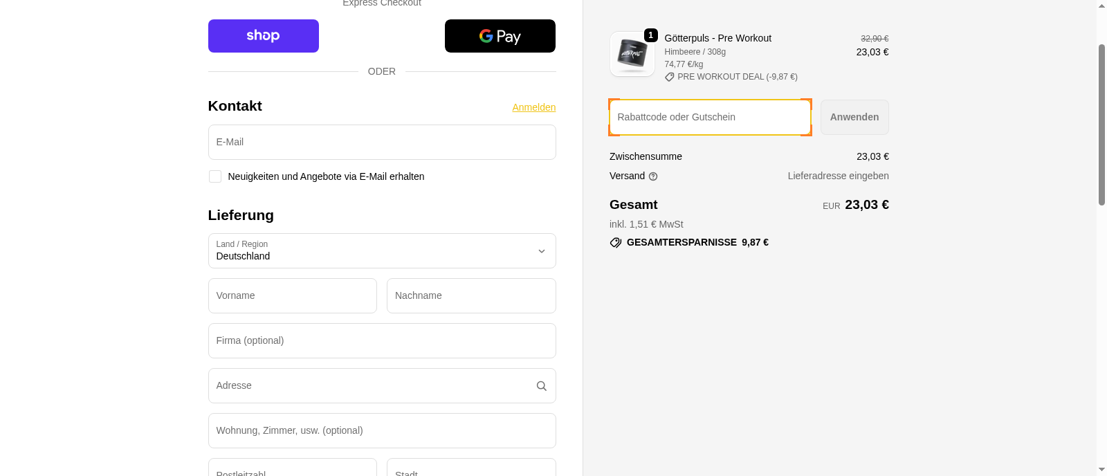 OS NUTRITION Screenshot
