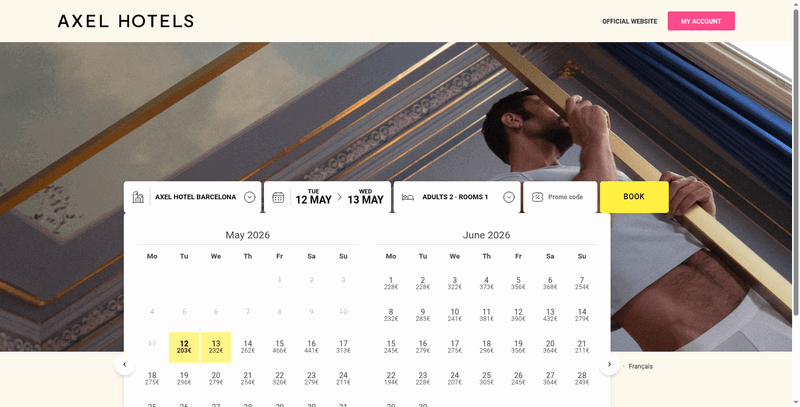 Axel Hotels Screenshot