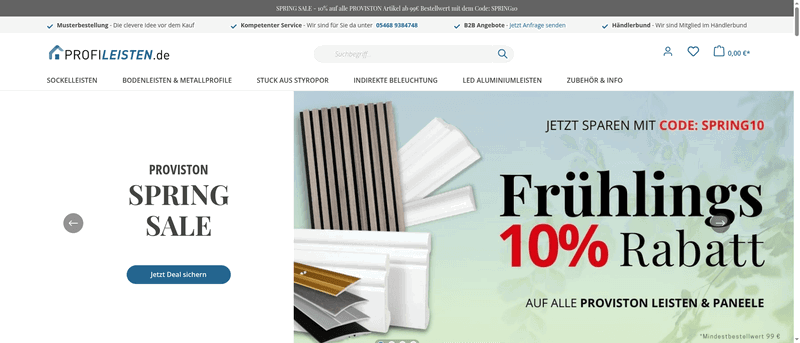Profileisten Screenshot