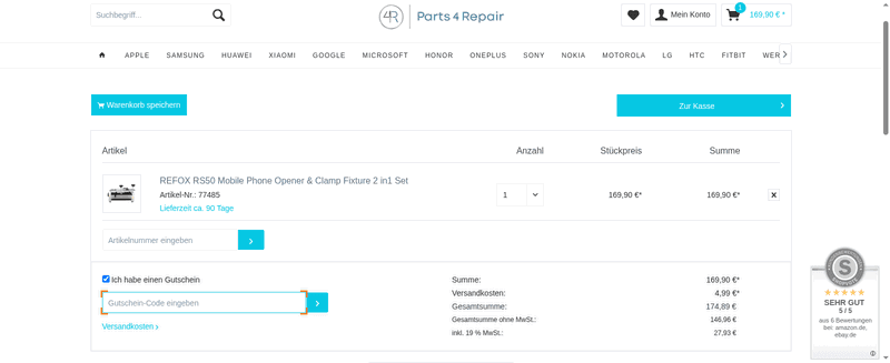 Parts4Repair Screenshot