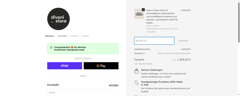 Divani.Store Screenshot