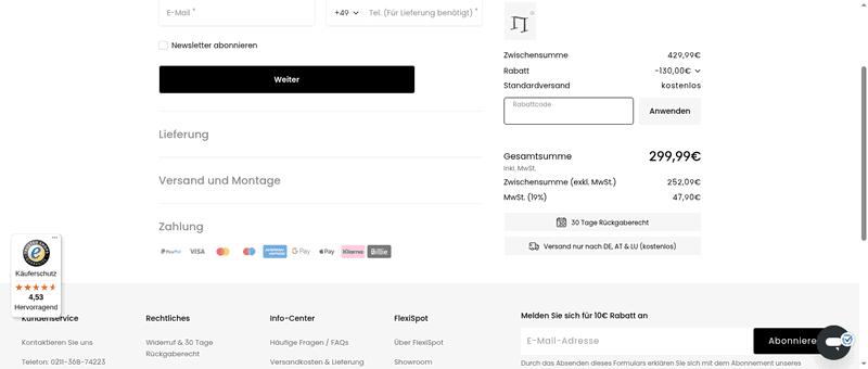 FlexiSpot Screenshot