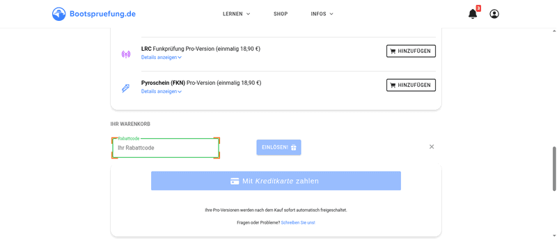 Bootspruefung Screenshot