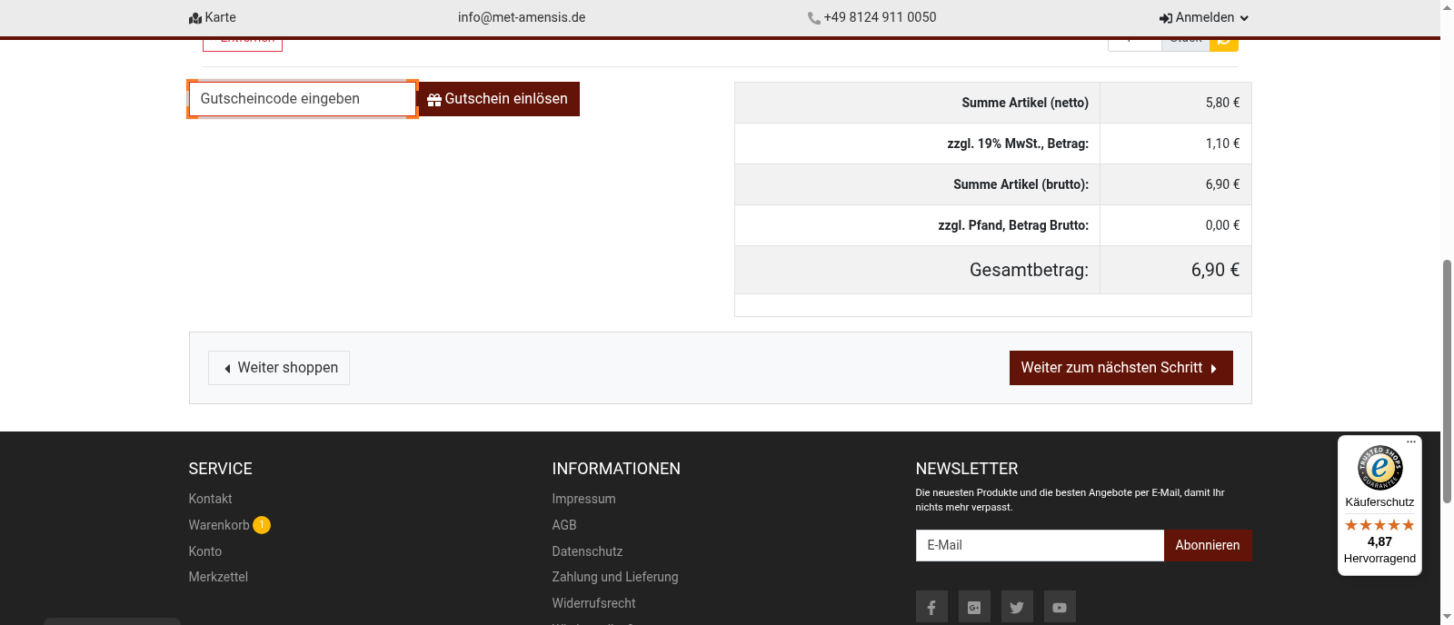 MET Amensis Screenshot