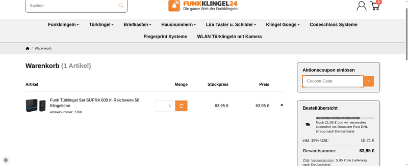 Funkklingel24 Screenshot