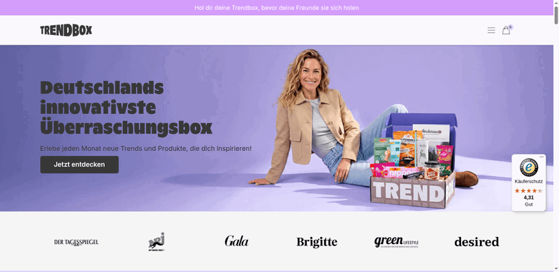 Trendbox Screenshot