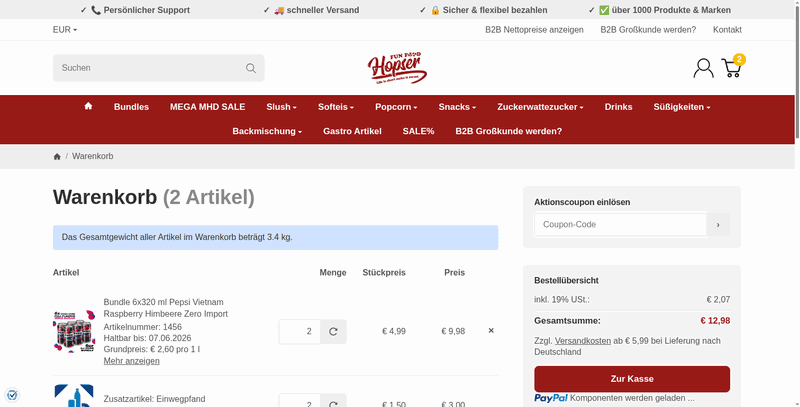 Hopser Funfood Screenshot