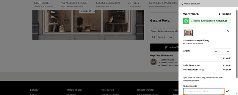 Aufkleber Gestalten Screenshot