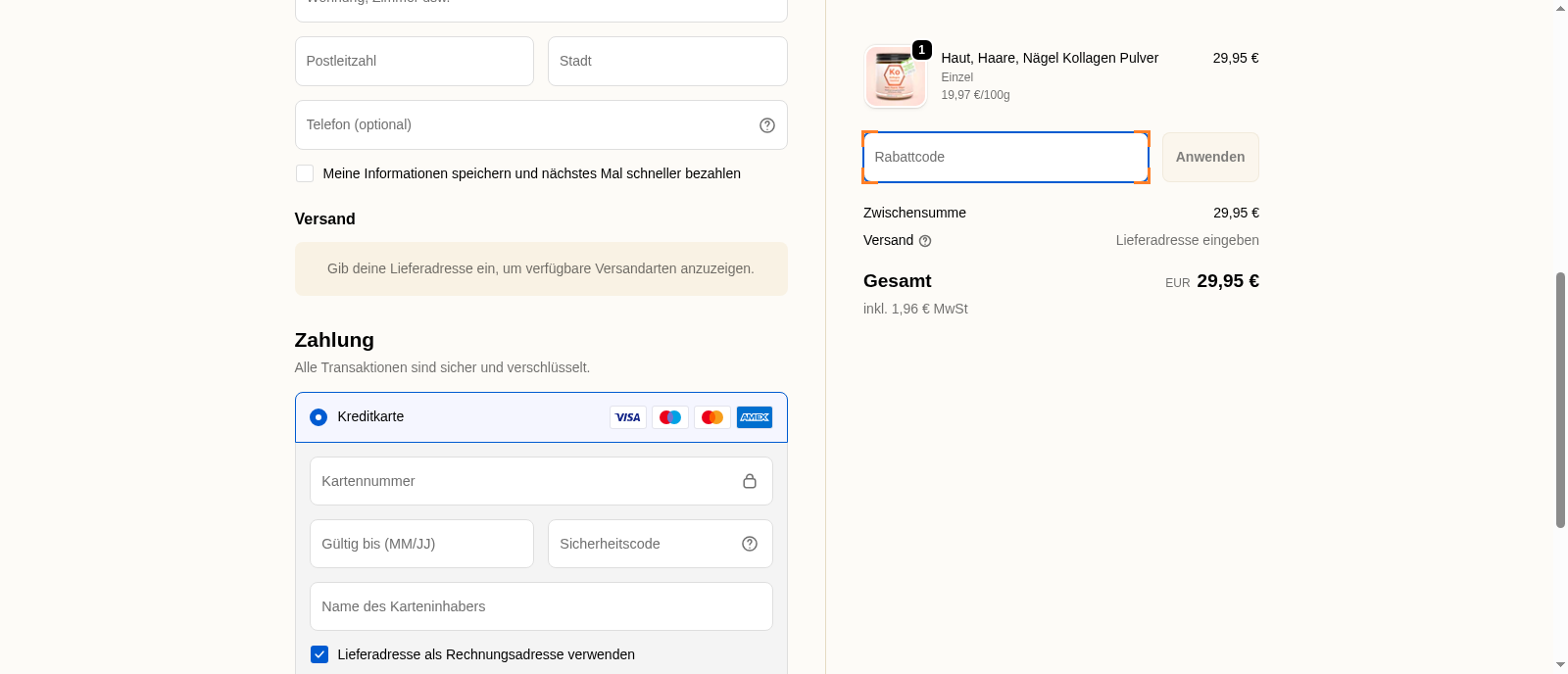 Kollagen Institut Screenshot
