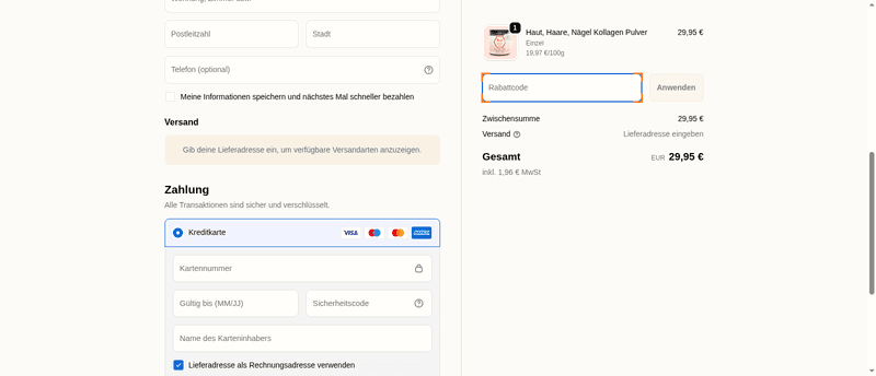 Kollagen Institut Screenshot