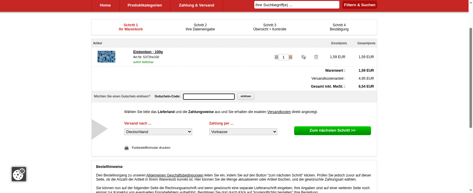 Europreisknaller Screenshot