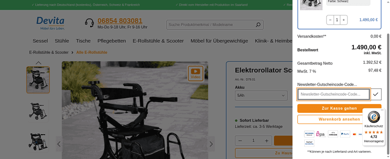 Devita Screenshot