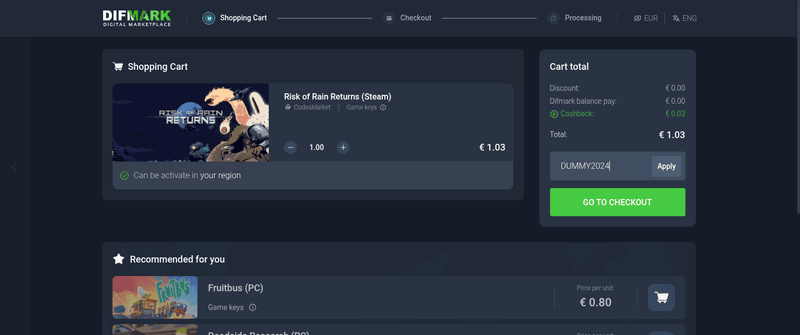 Difmark Screenshot