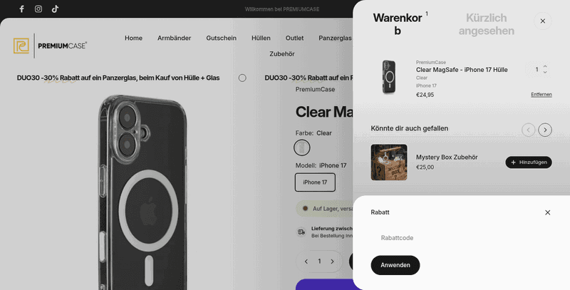 PremiumCase Screenshot