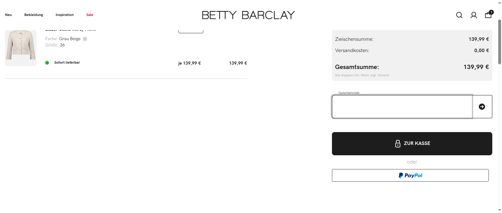 Betty Barclay Screenshot