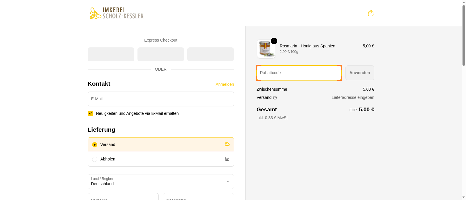 Imkerei Scholz-Kessler Screenshot