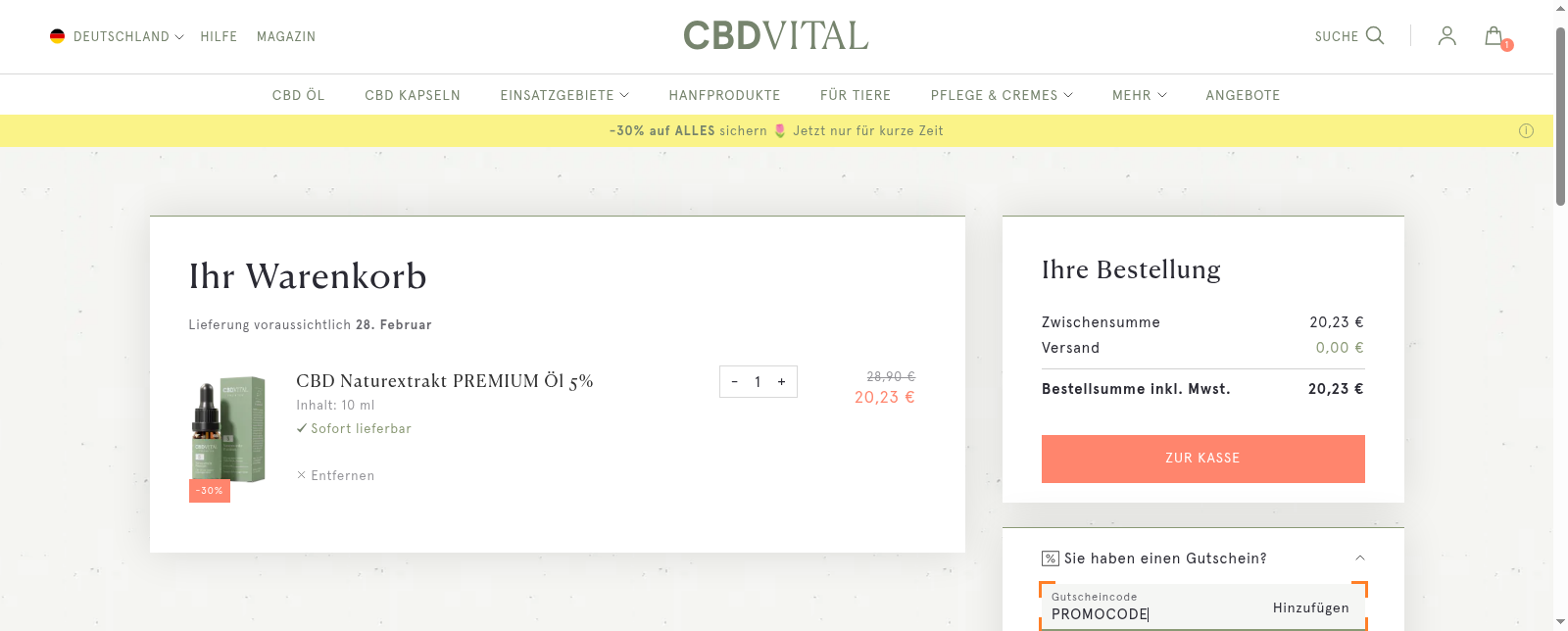CBD VITAL Screenshot