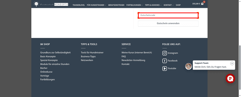 Hundeschulkonzepte Screenshot