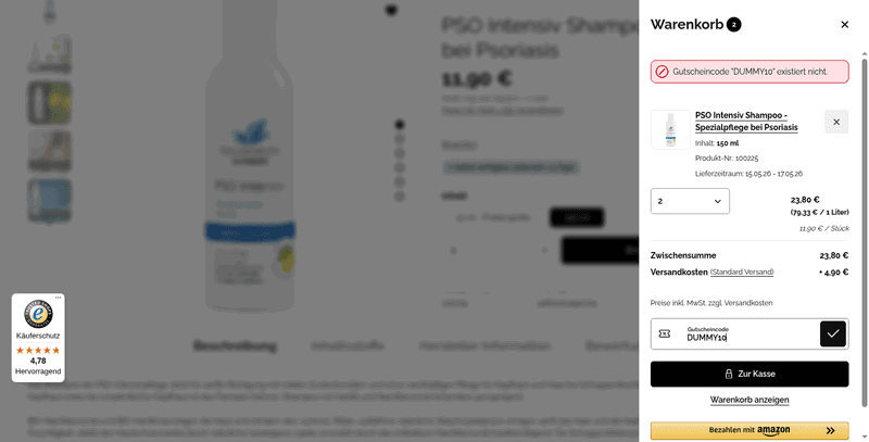Naturprodukte Schwarz Screenshot