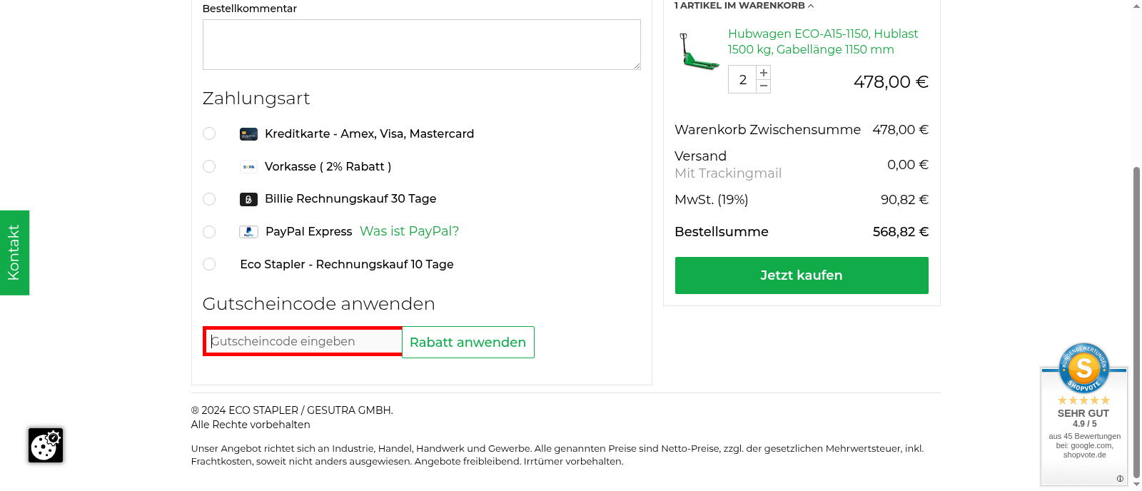 ECO STAPLER Screenshot