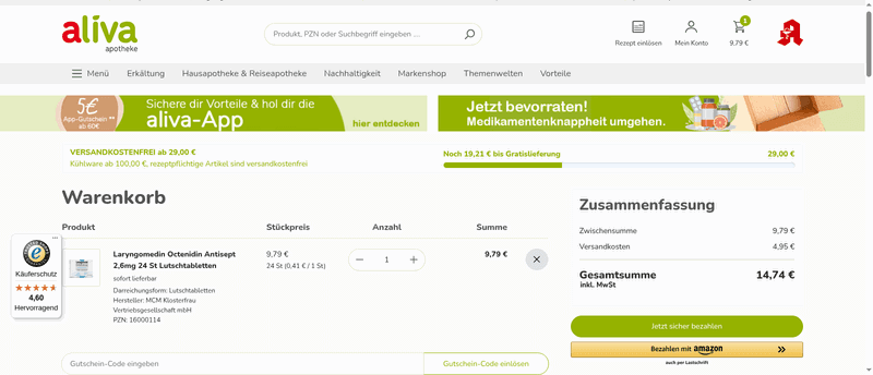 Aliva Screenshot