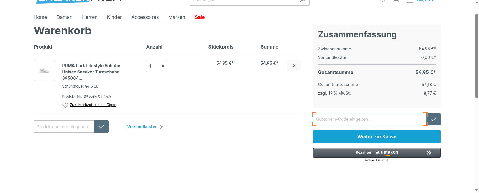 Sneakerprofi Screenshot