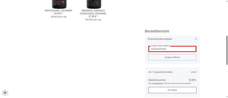 VitaminVersand24 Screenshot