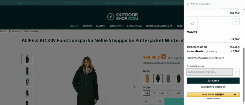 Outdoor-Shop Screenshot